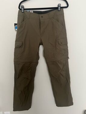 KUHL Renegade Convertible Stealth Pants Zip Off 32x30 Gray Hiking Cargo NWT